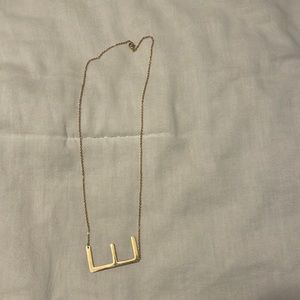 Letter E Initial Necklace